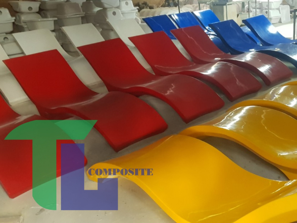 Ghế hồ bơi composite nằm ngoài trời
